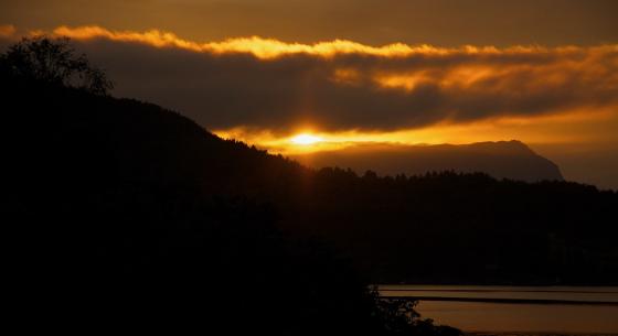 Bilde av solnedgang.