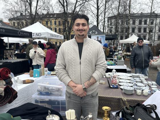 Selger ved Birkelunden Marked 