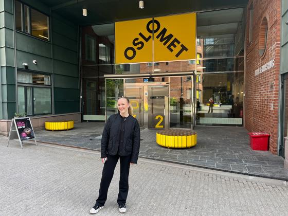 Julie Heggstad er student p&aring; OsloMet