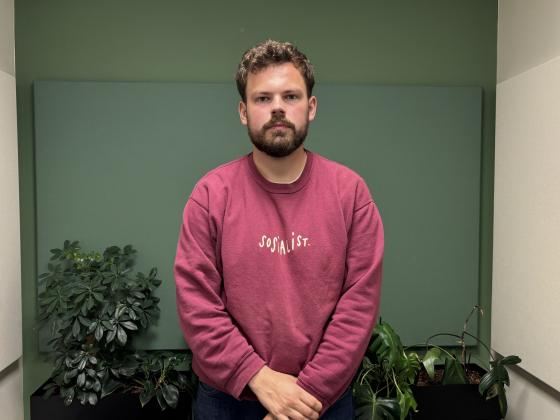 Audun Hammer Hovda inne p&aring; SVs hus