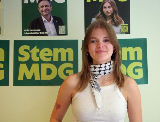 Portett av Juni Romero Berg-Nilsen, kommunikasjonsr&aring;dgiver i MDG