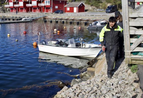 Emiliano skal ut å fiske