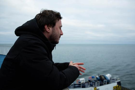 Flyktning p&aring; ferge