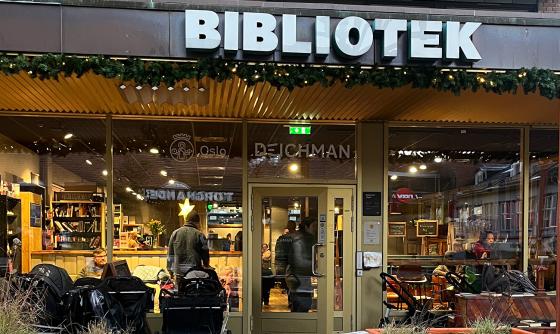 Utenfor Deichman T&oslash;yen 