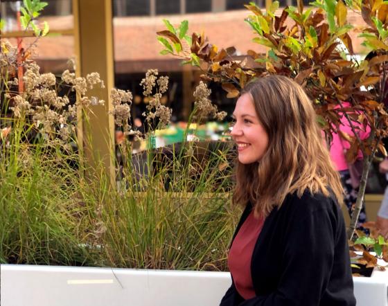 Portrett av  Synn&oslash;ve Kronen Snyen, leder i SU.