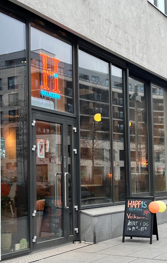 Inngangen til Happis p&aring; Ensj&oslash;