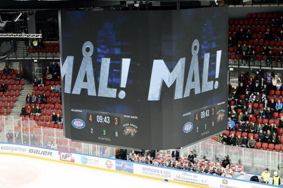 Led-skjem med skriften "M&Aring;L!" p&aring;