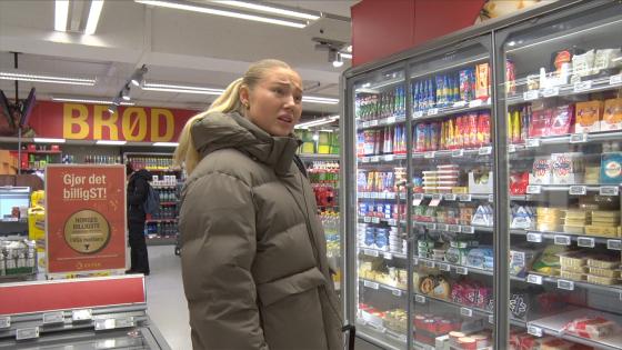 jente, handler, butikk, dyre priser, ost, i butikken