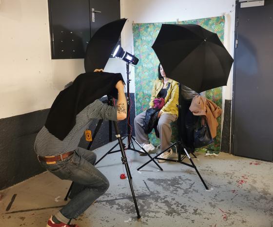 Fotografering p&aring; gamlem&aring;ten