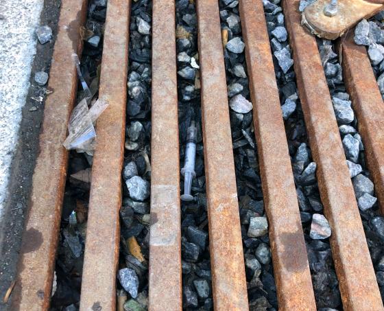 brukt spr&oslash;yte p&aring; brugata