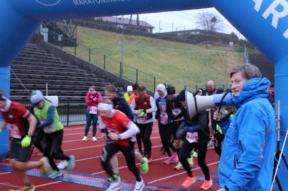 l&oslash;pere ved startstrek