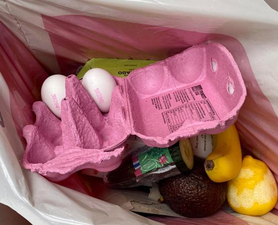 S&oslash;ppelpose med mat