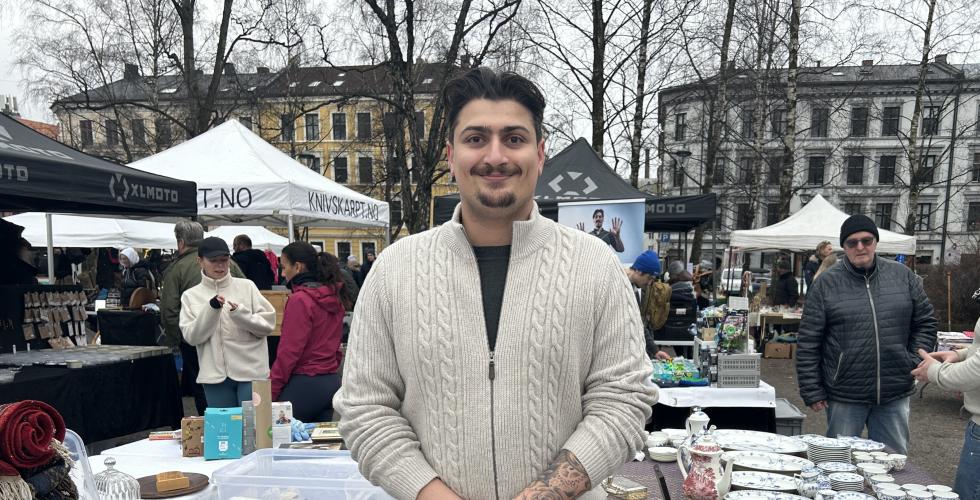 Selger ved Birkelunden Marked 