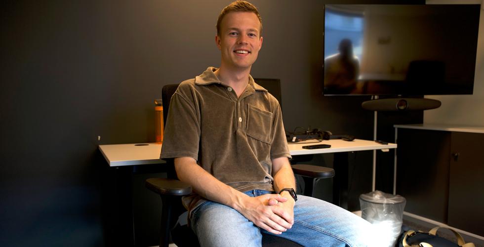 Bilde av Hadle Rasmus Bjuland, partileder i KrfU