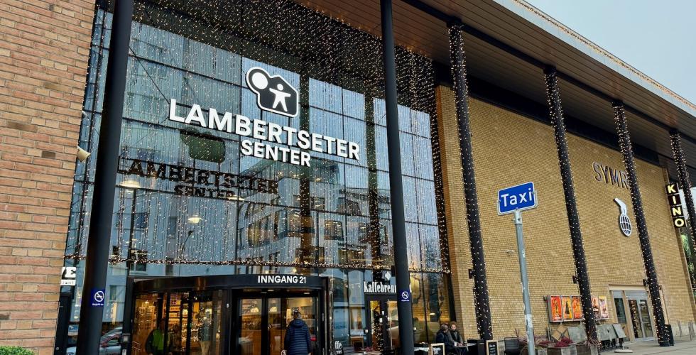 Inngangspartiet ved Lambertseter Senter