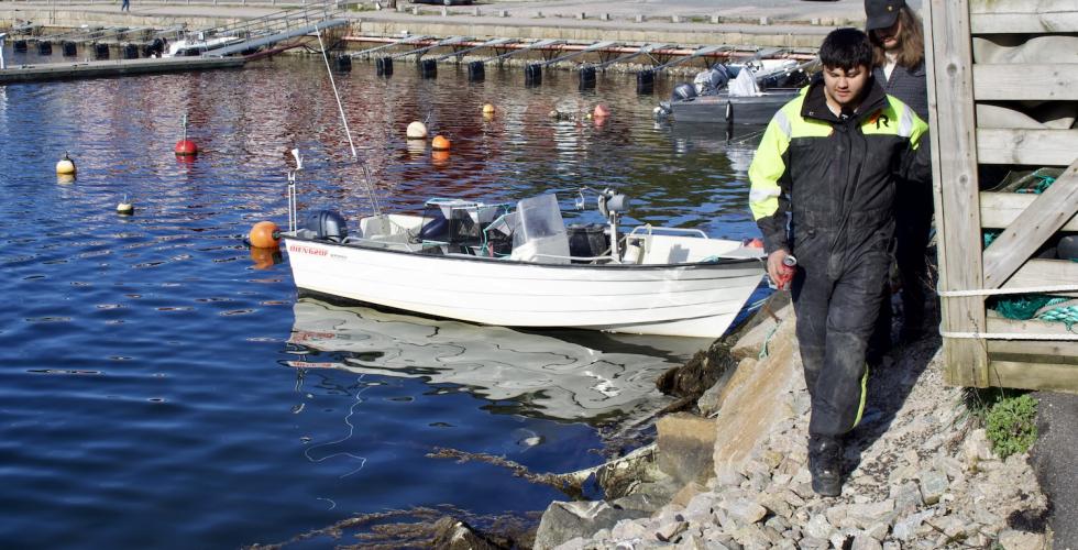 Emiliano skal ut å fiske