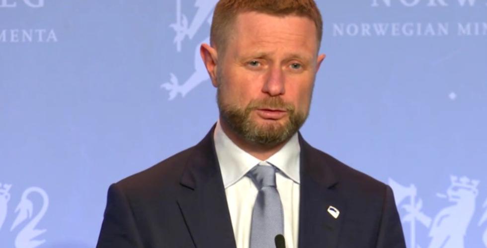 Bent H&oslash;ie holder pressekonferanse