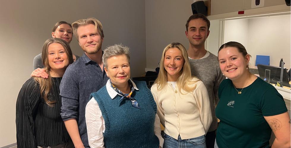 Redaksjonsgruppe D med Siv Mossleth