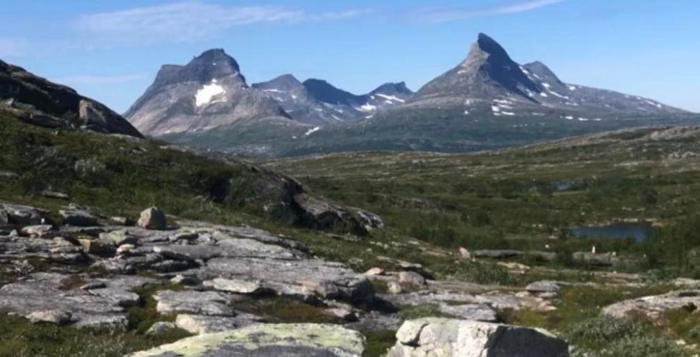 Bilde fra fjelltur i Nord-Norge. 