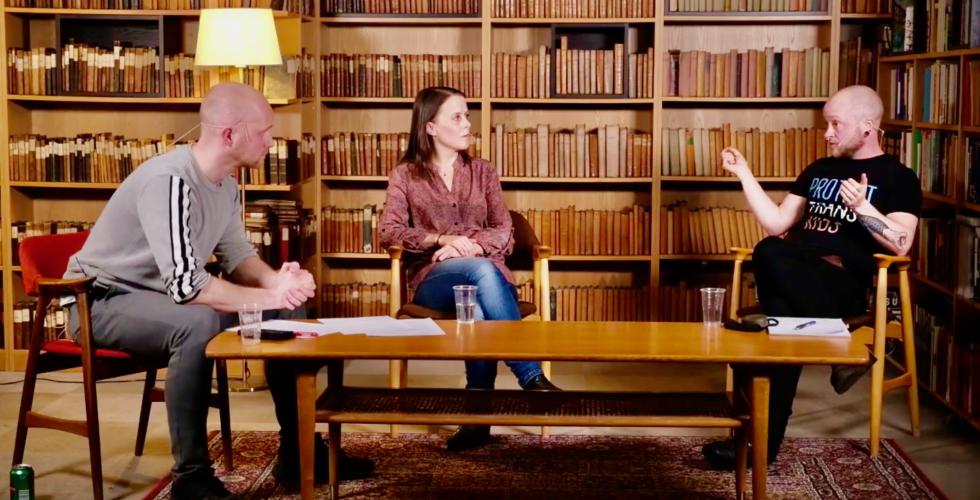 Debatt p&aring; Litteraturhuset i Trondheim om polarisert trans-debatt 23.2.21 