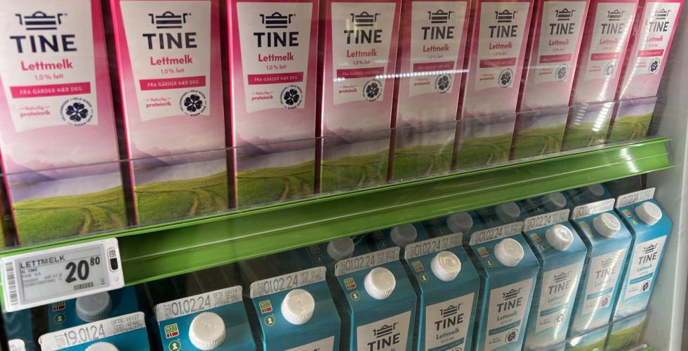 Melk i kj&oslash;leskap