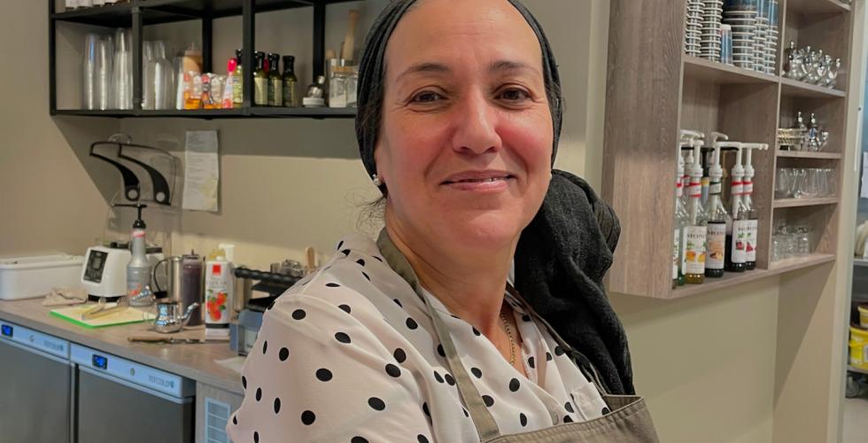 Nayat Abbous p&aring; Kulturkaf&eacute;en