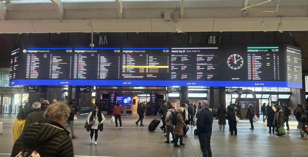 Oslo S p&aring; formiddagen