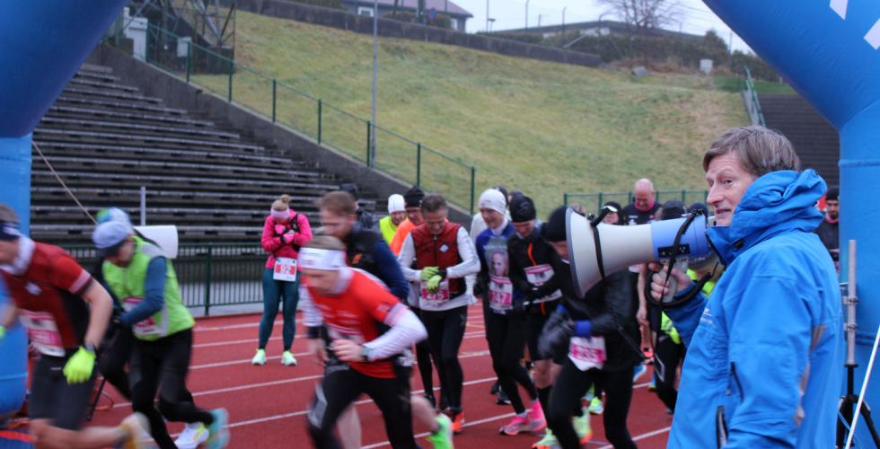 l&oslash;pere ved startstrek