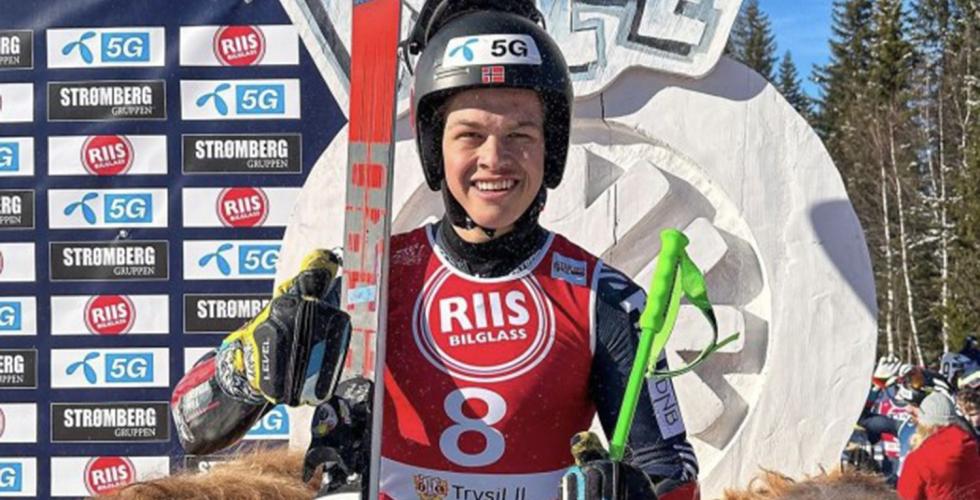 Aleksander Steen Olsen ble norgesmester i slal&aring;m 